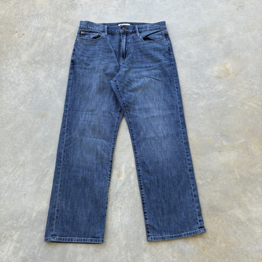 Lucky Brand 181 Relaxed Straight Jeans Mens 34x30 Blue Medium Wash Stretch Denim
